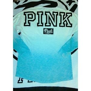 Pink long sleeved oversized shirt